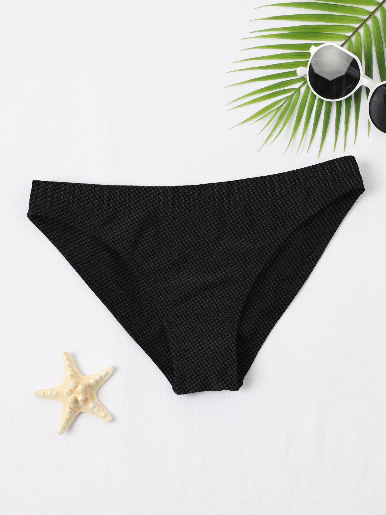 New stylish Net Bikini Bottom For Ladies-Black-BR761