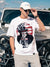 Uncle Sam Summer Tee Shirt For Men-White With Print-SP1906