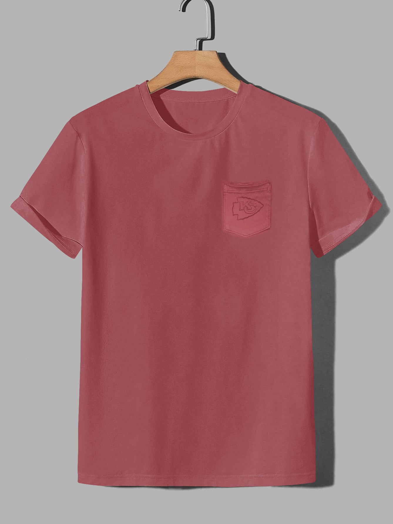 Nxt Single Jersey Crew Neck Tee Shirt For Men-Light Maroon-SP3061