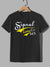 Nxt Single Jersey Crew Neck Tee Shirt For Men-Black with Print-SP3054