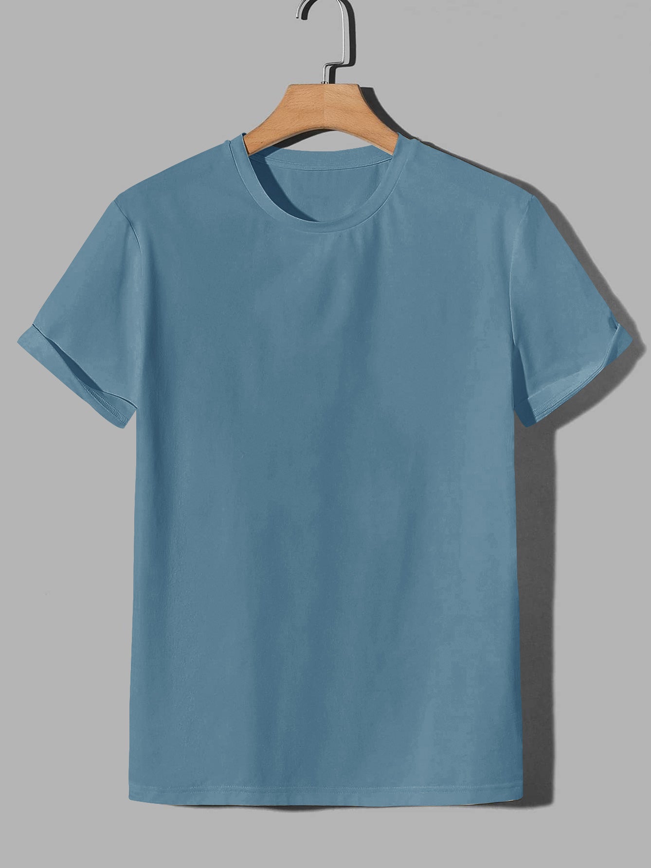 Nxt Single Jersey Crew Neck Tee Shirt For Men-Blue-SP3143