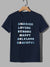 Celeb Single Jersey Crew Neck Tee Shirt For Men-Navy with Print-SP3013