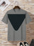 Celebrate Tee Shirt For Men-Grey Melange & Dark Navy Panel-SP1910