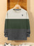 LV Crew Neck Long Sleeve Thermal Tee Shirt For Kids-Off White with Green & Grey-SP1716/RT2420