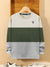 LV Crew Neck Long Sleeve Thermal Tee Shirt For Kids-Off White with Green & Light Grey-SP1717/RT2421