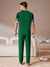 Louis Vicaci Summer Active Wear Tracksuit For Men-Green with Navy Panels-SP1787/RT2437