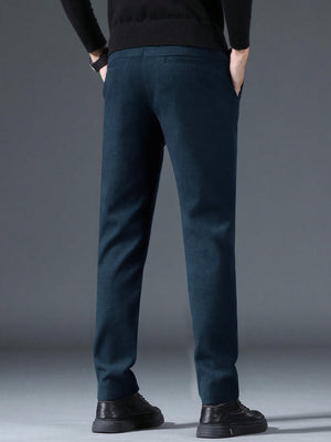 Louis Vicaci Super Stretchy Slim Fit Lycra Pent For Men-Dark Blue with Noise-SP1709/RT2416
