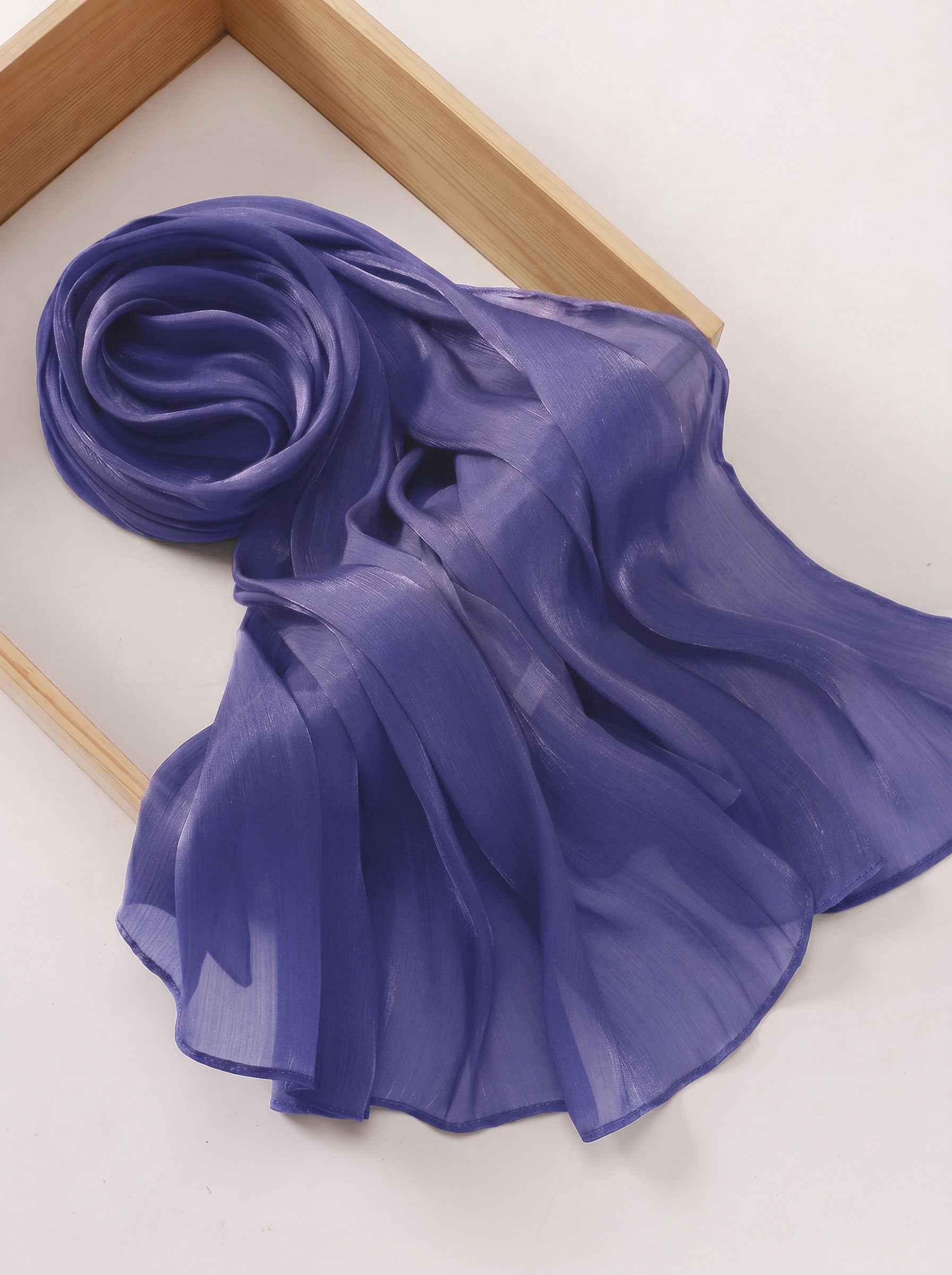 Imported Net Dupatta-Lime Purple
