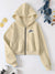 NK Fleece Short Length Zipper Hoodie For Ladies-Skin-SP1561