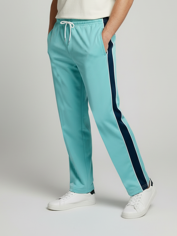 Stylish Regular Fit Single Jersey Summer Trouser For Men-Sky Blue-NST03