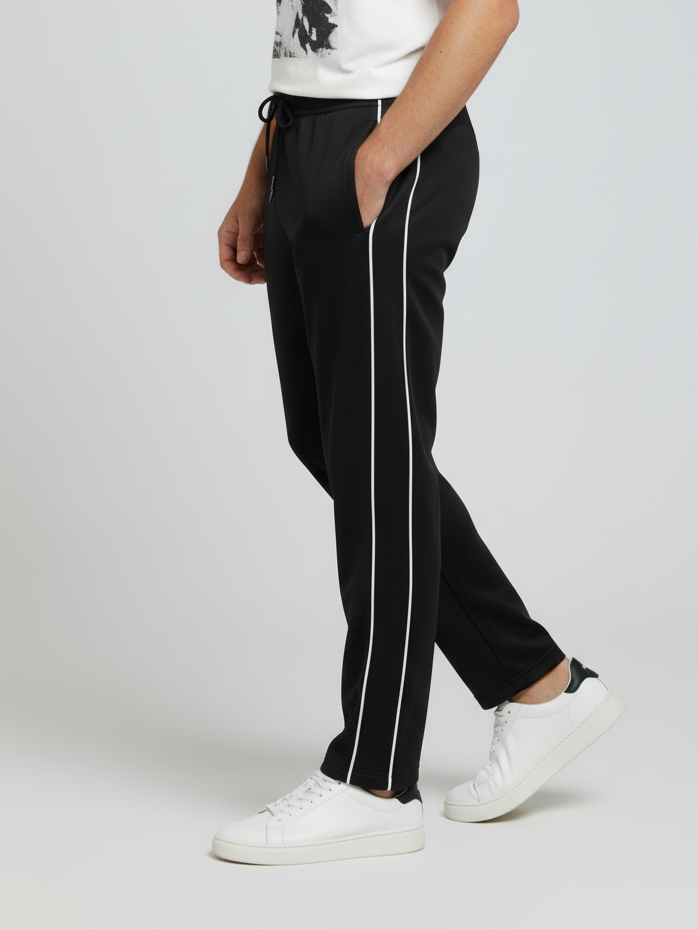 Stylish Regular Fit Summer Trouser For Men-Black-NST01