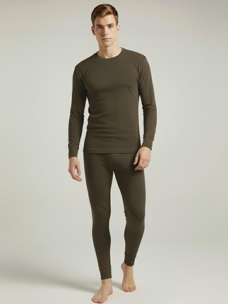 VZV Warmer Suit For Men-Dark Brown-VZV09