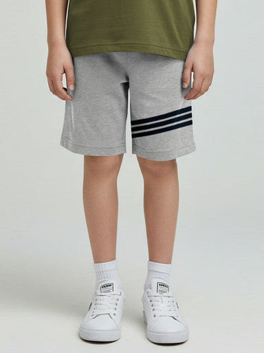 Ads Summer Short For Kids-Grey Melange-NSK24