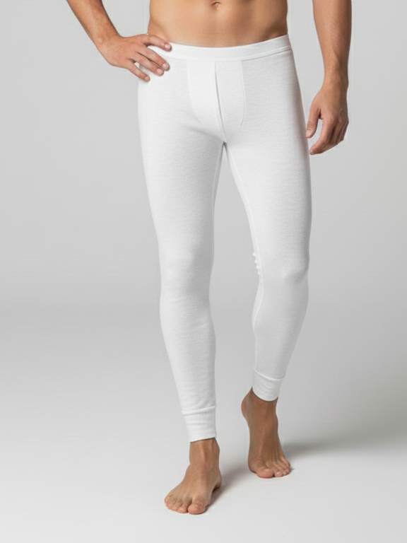 Thermal Warmer Trouser For Men-White-TVS05