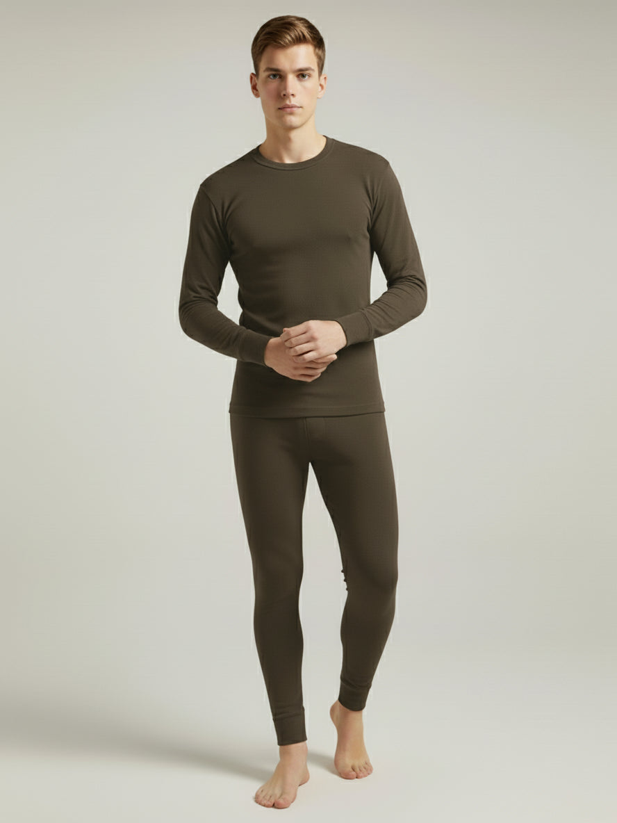 VZV Warmer Suit For Men-Dark Brown-VZV09