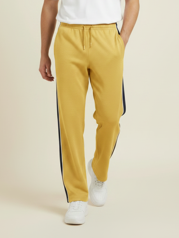Stylish Regular Fit Summer Trouser For Men-Yellow-NST49