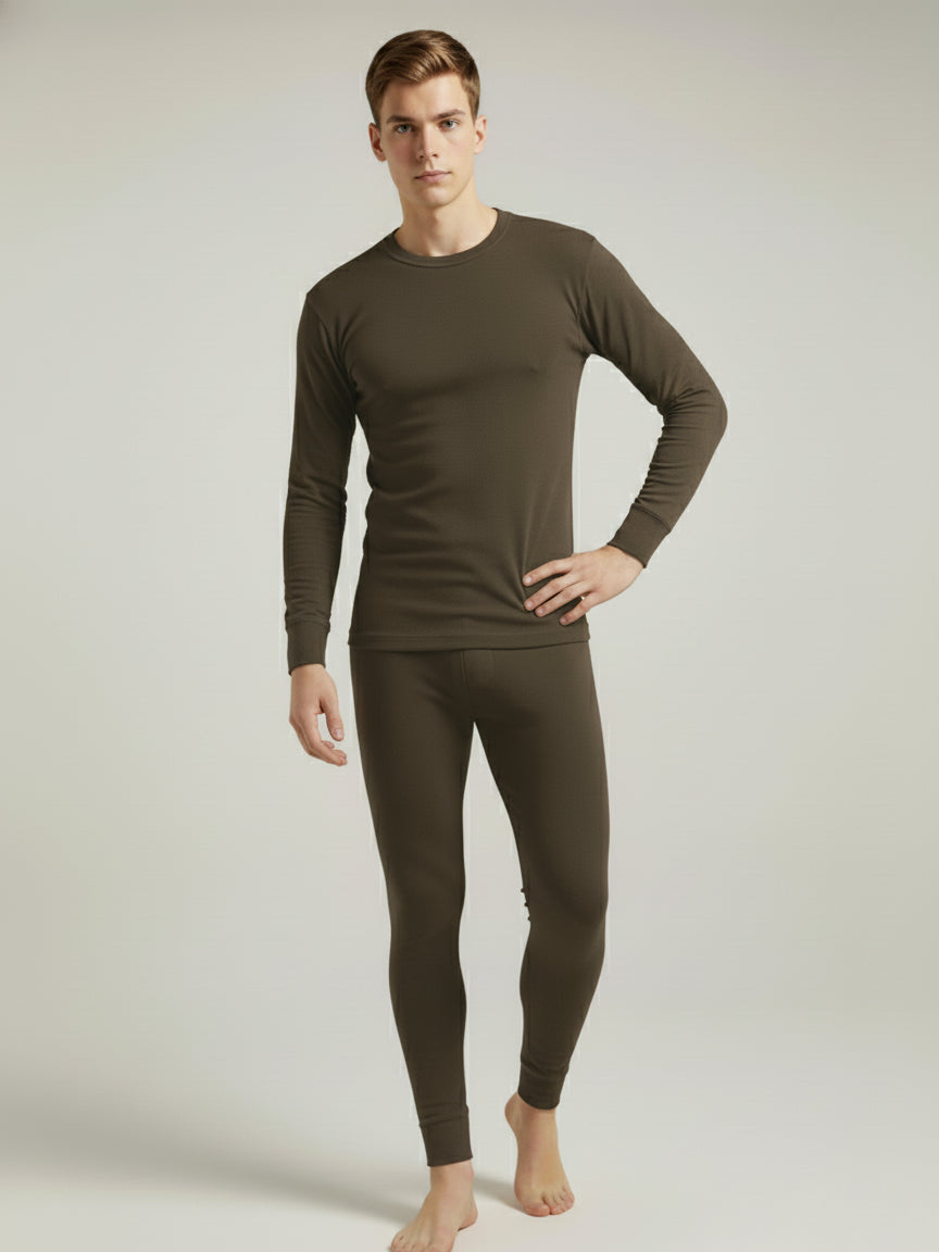 VZV Warmer Suit For Men-Dark Brown-VZV09