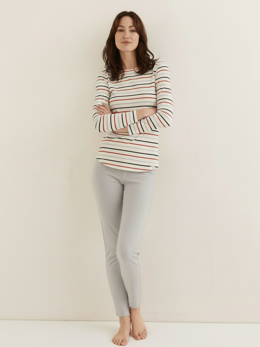 Stylish Winter Loungewear Set For Women-Multi-SS04