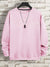 NYP Fleece Crew Neck Sweatshirt For Men-Pink-SP3384