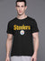 47 Single Jersey Crew Neck Tee Shirt For Men-Black with Print-SP1959