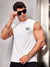 BB Single Jersey Sleeveless Tee Shirt For Men-White-SP1899