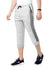 Summer Jersey Terry Slim Fit Bermuda Short For Men-Light Grey Melange with Stripes-SP1773/RT2434
