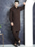 Maryland Cotton Sutton Unstitched Suit For Men-Dark Brown-SP1813/RT2445