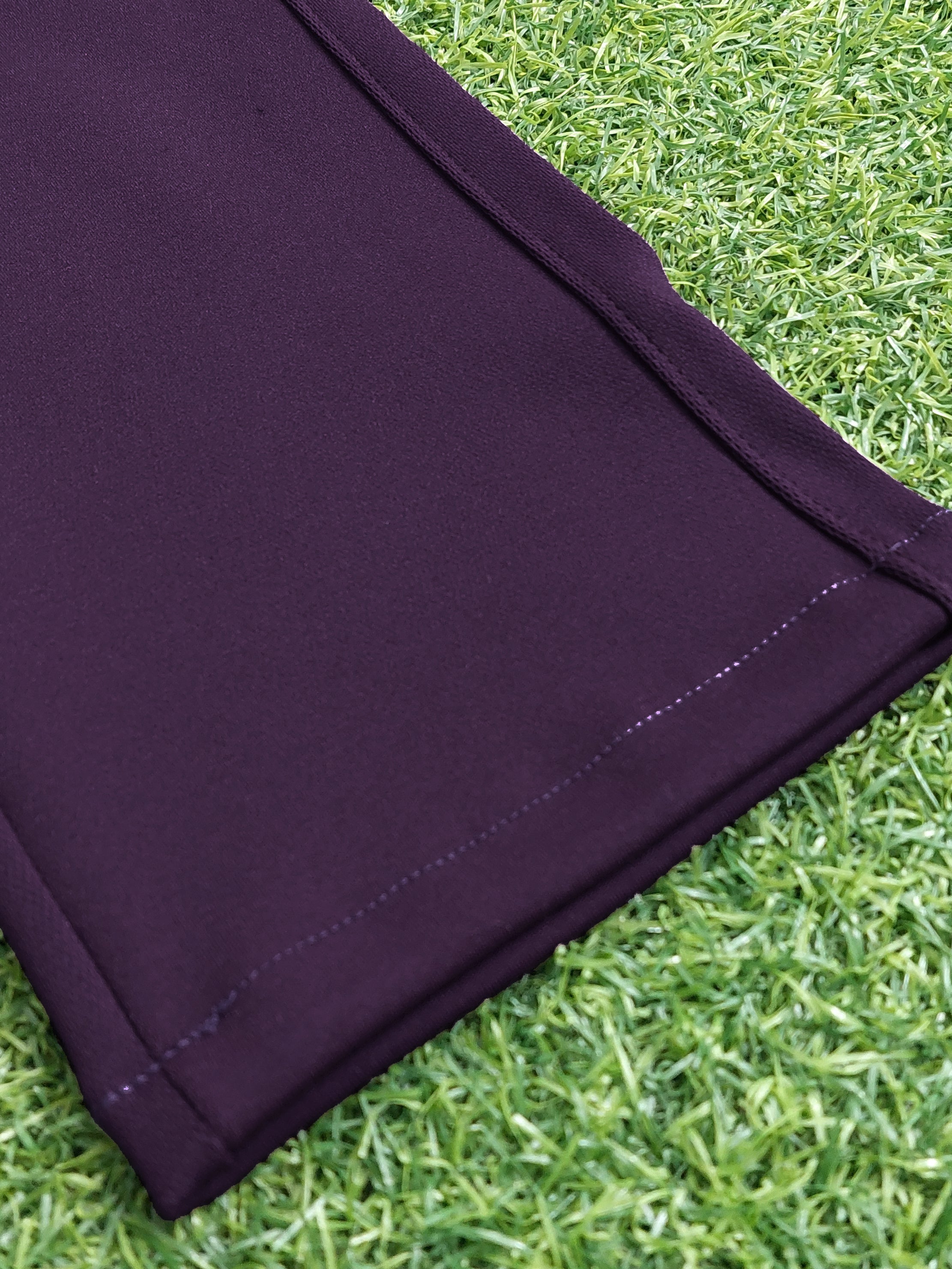 Louis Vicaci Interlock Stretchy Slim Fit Lycra Pent For Men-Dark Purple-AZ156