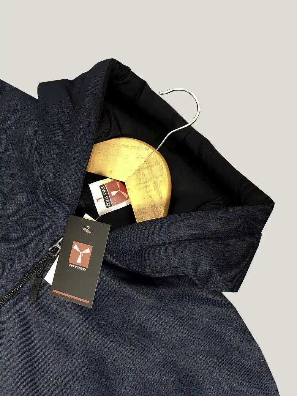 Payper Zipper Puffer Jacket For Men-Dark Navy With Charcoal-PH07