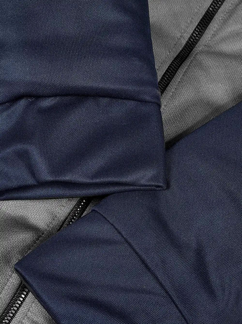 Payper Zipper Puffer Jacket For Men-Dark Navy With Grey-PH06