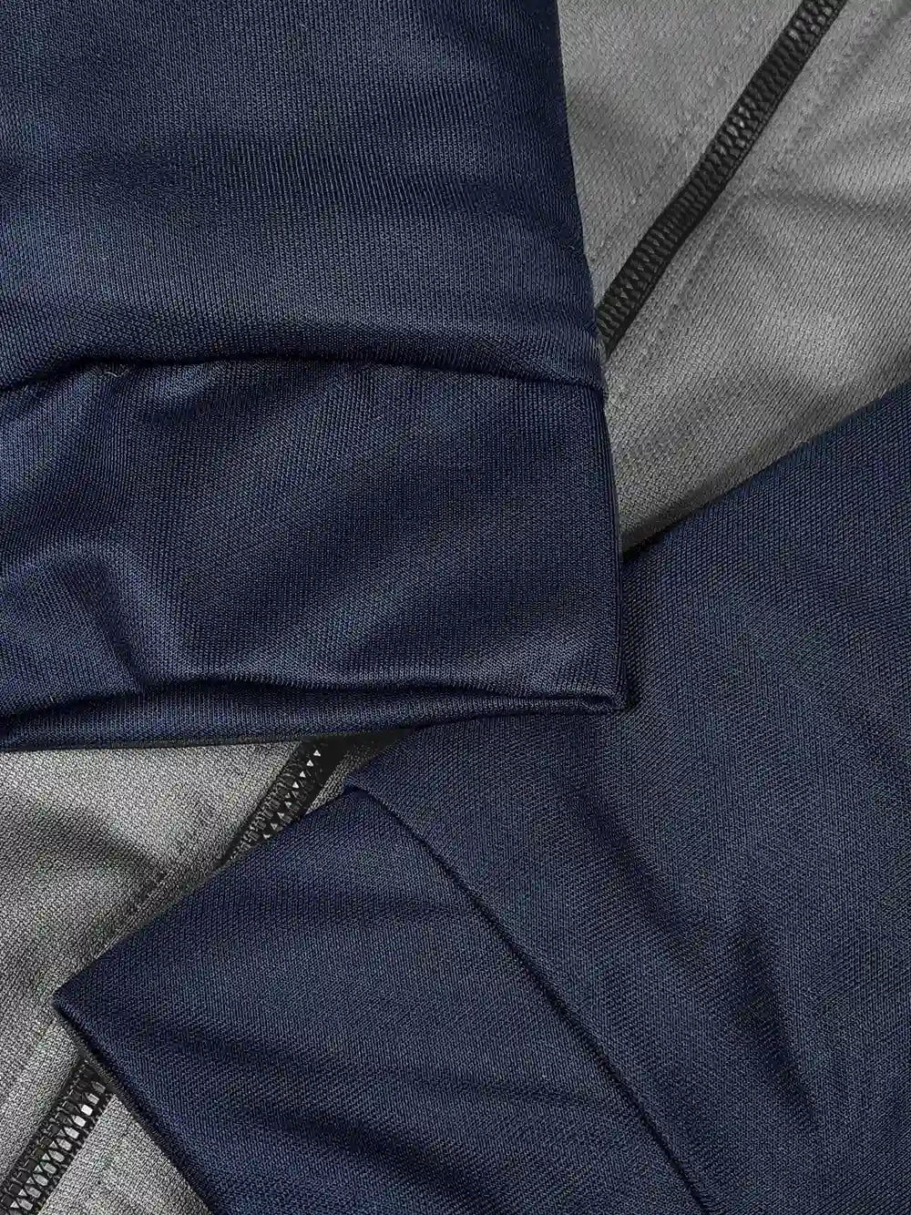 Payper Zipper Puffer Jacket For Men-Dark Navy With Light Grey-PH08