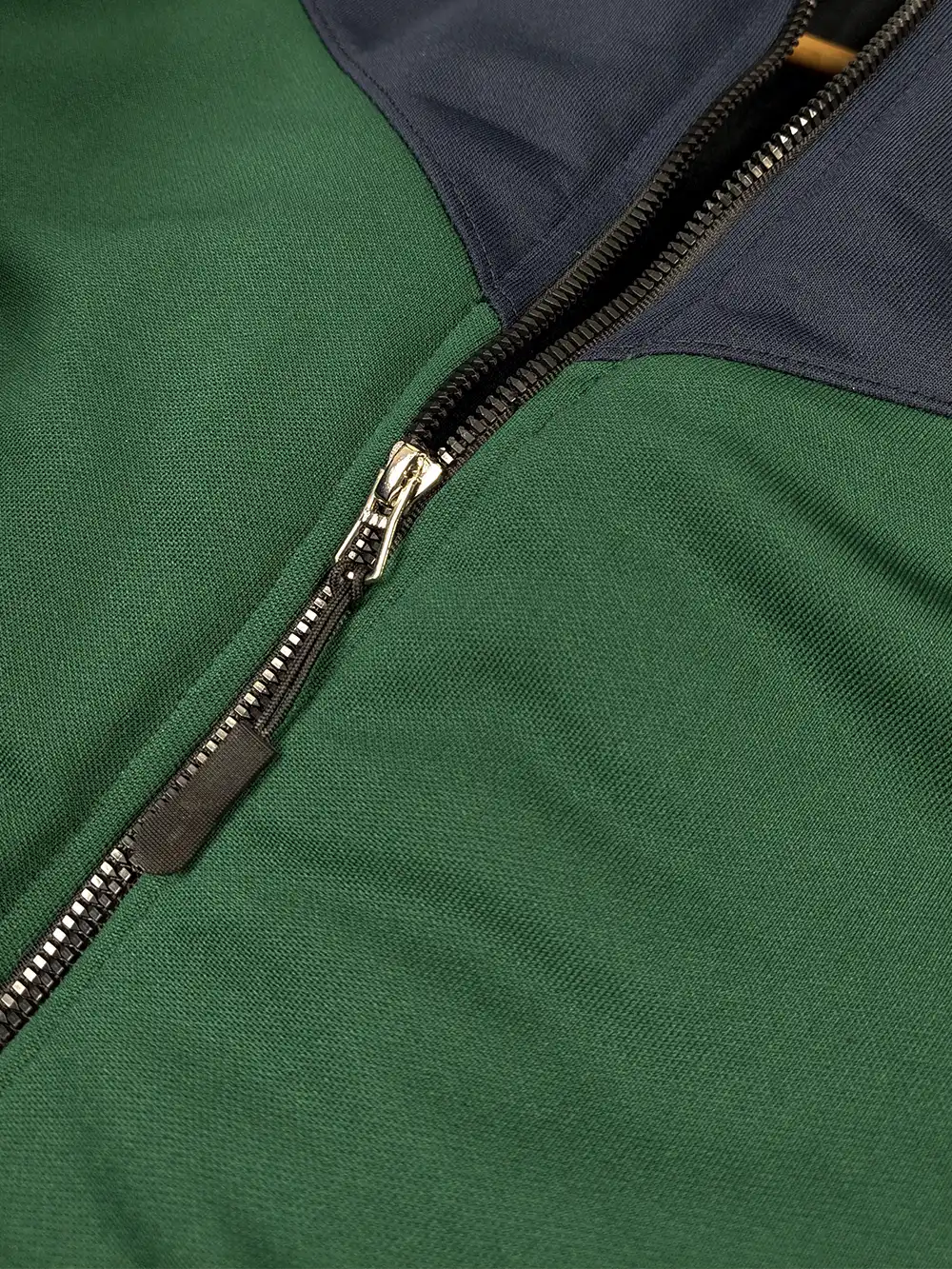 Payper Zipper Puffer Hoodie For Men-Navy & Green-PH03
