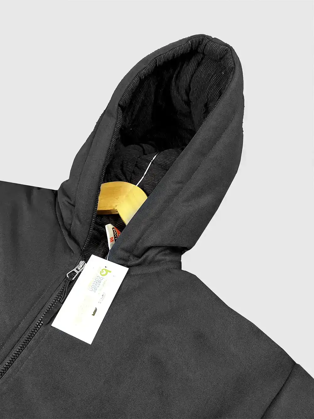 Payper Zipper Puffer Hoodie For Men-Black-PH01