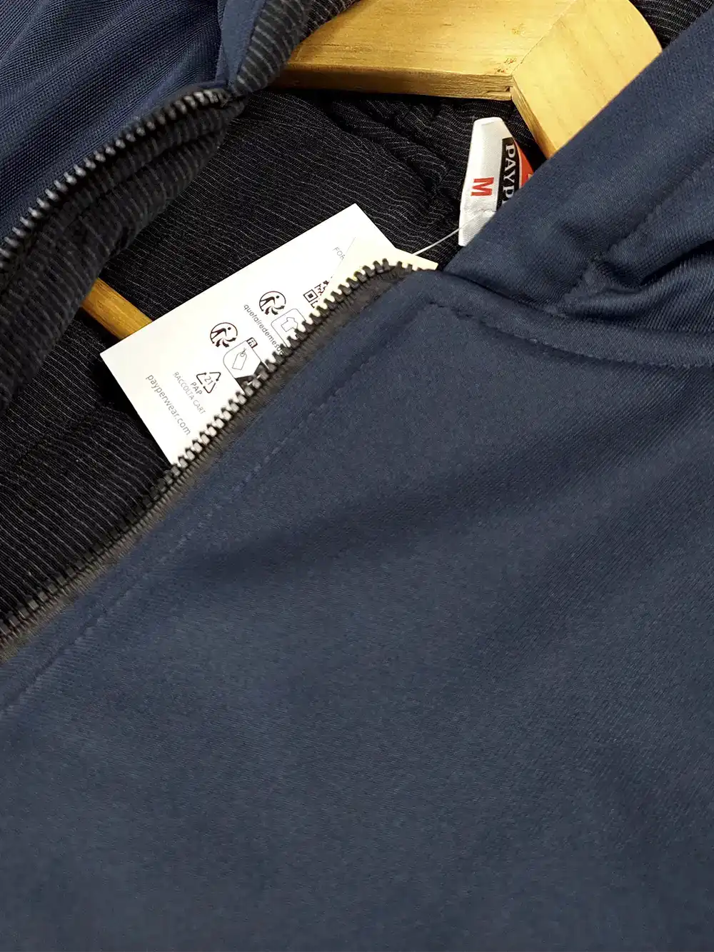 Payper Zipper Puffer Hoodie For Men-Dark Navy-PH02
