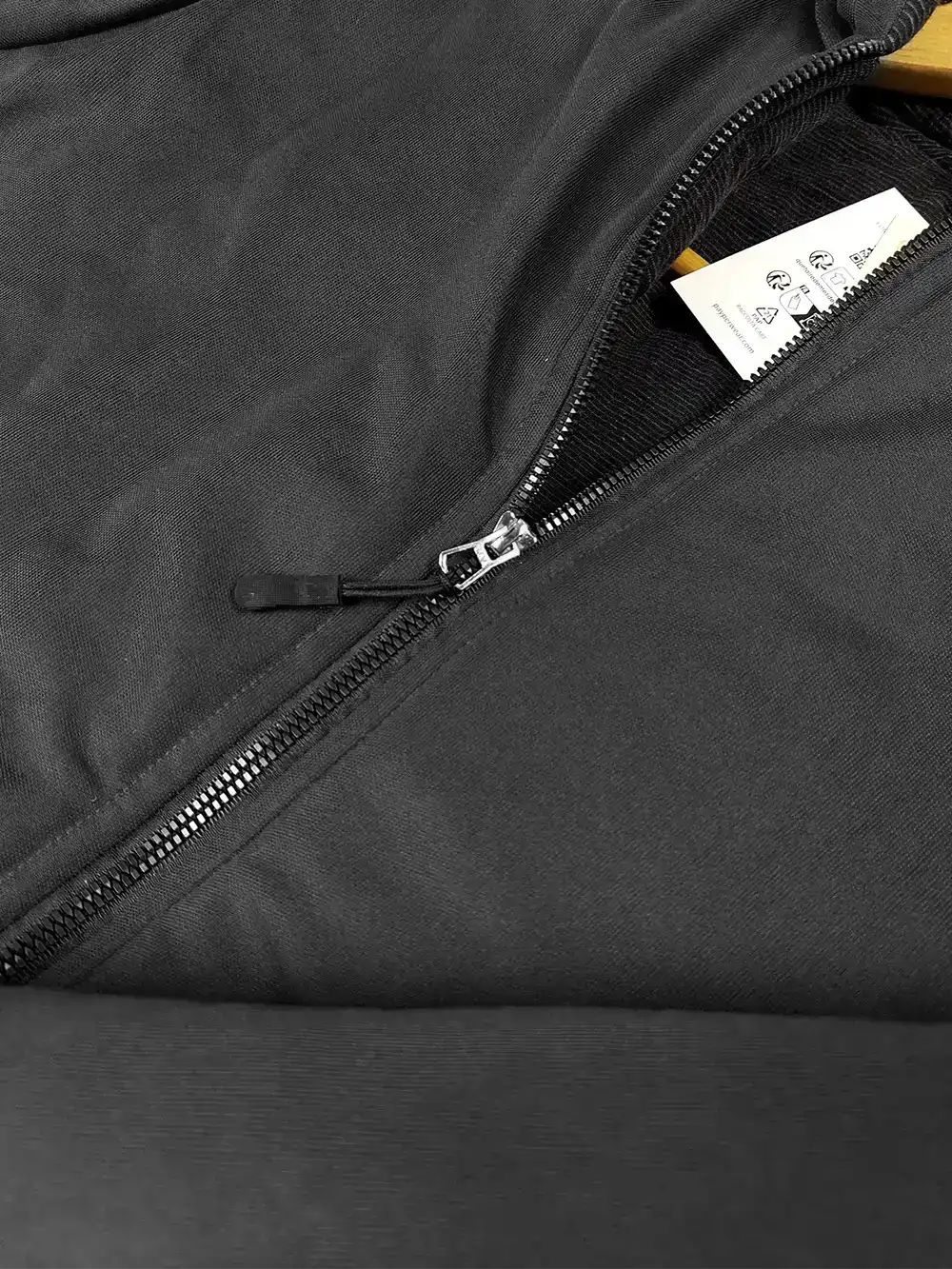 Payper Zipper Puffer Hoodie For Men-Black-PH01