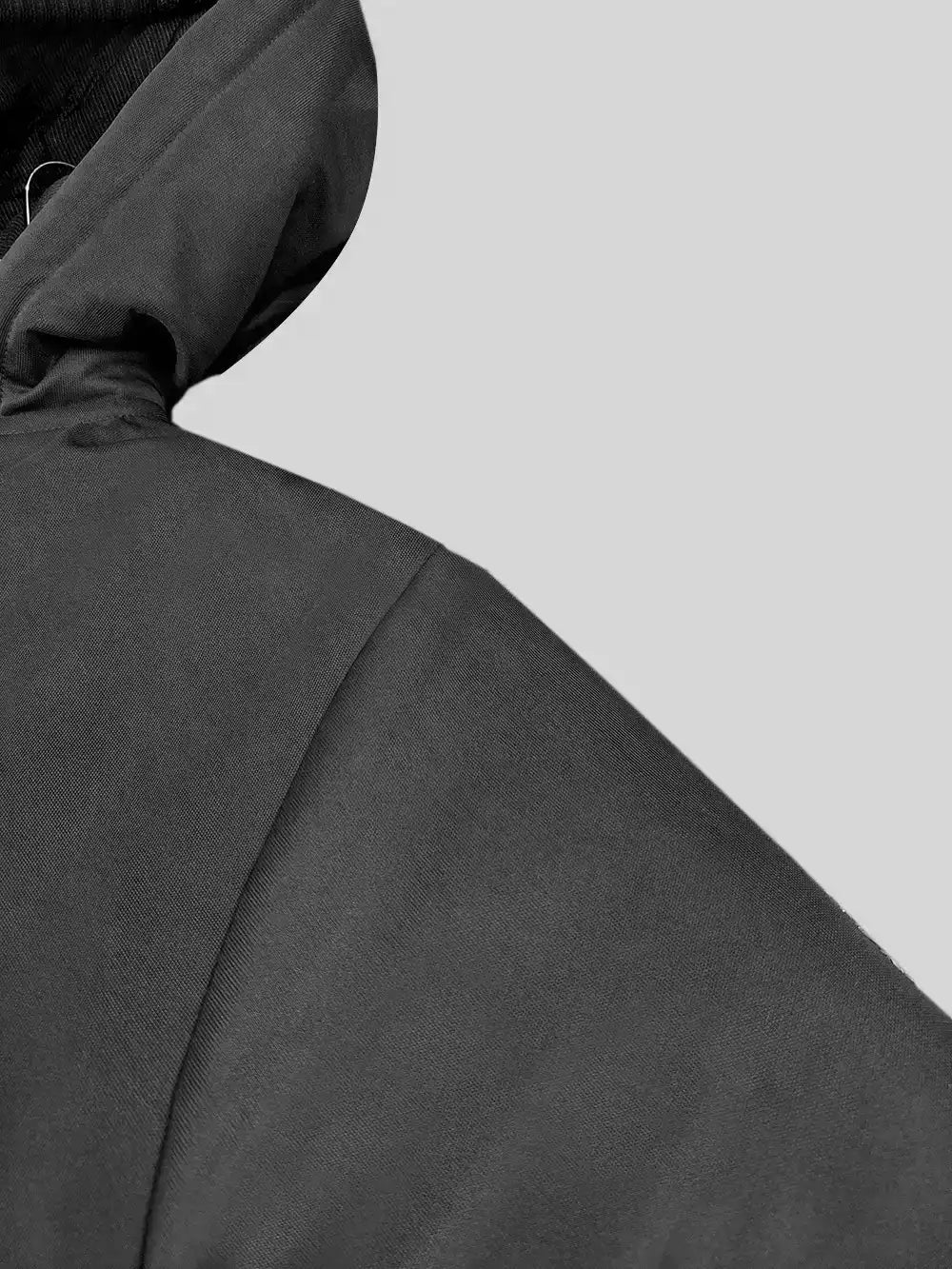 Payper Zipper Puffer Hoodie For Men-Black-PH01