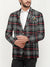 Oxen Premium Regular Fit Checked Blazer For Men-BE2156