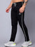 Slazenger Slim Fit Lycra Trouser For Men-Black with White Piping-SP2136/RT2513