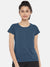 Coca Cola Crew Neck Tee Shirt For Ladies-Blue Melange-SP3158