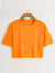 Popular Sports Short Body T Shirt For Women-Orange-SP2837