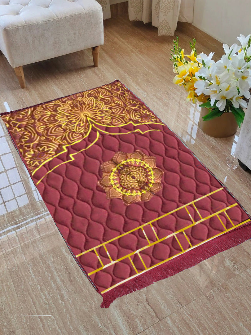 Super Soft Muslim Prayer Foam Thick Velvet Non-Slip Janamaz-BE1650/BR13881