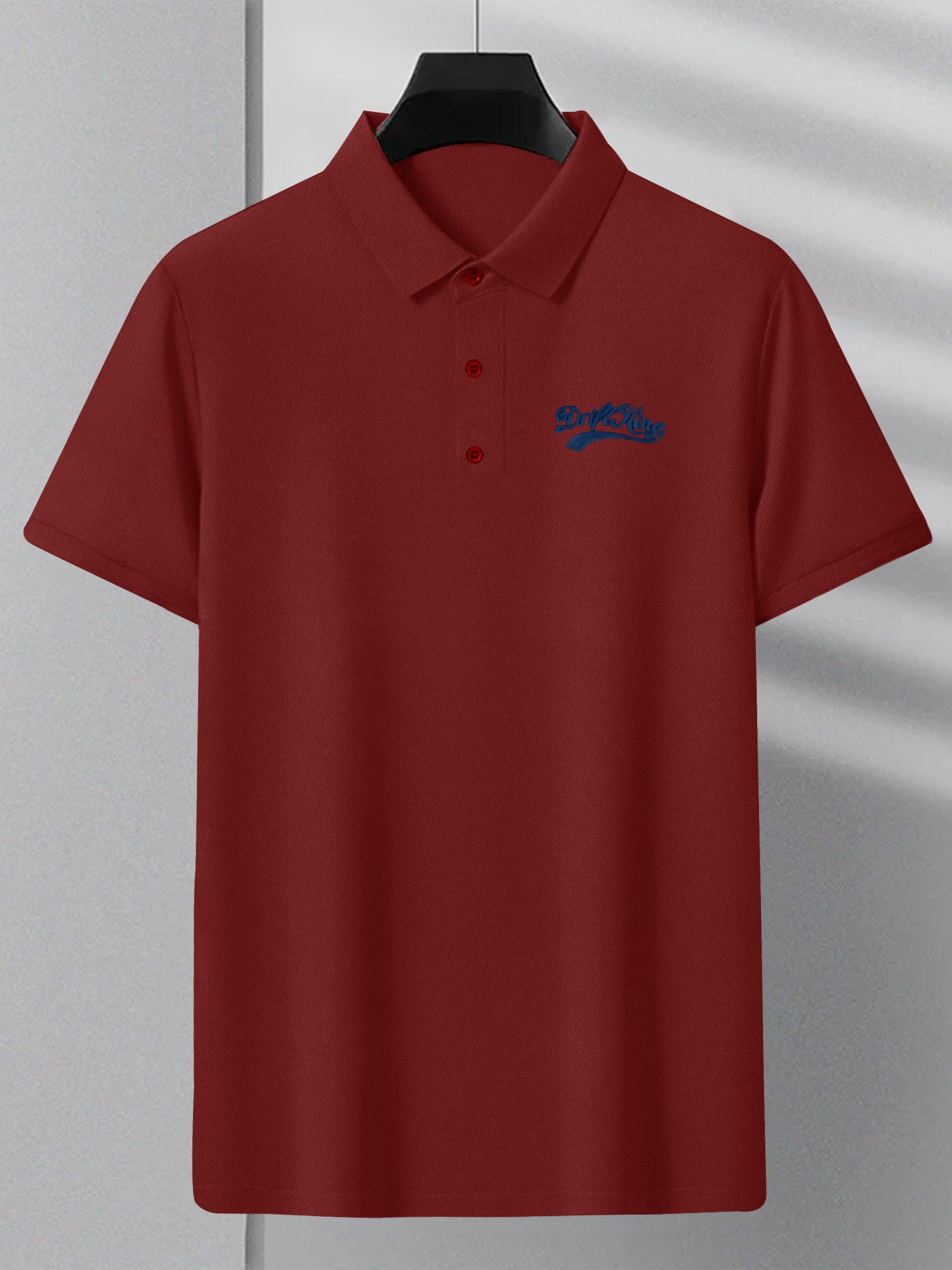 Drift King Summer P.Q Polo Shirt For Men-Red-SP3239