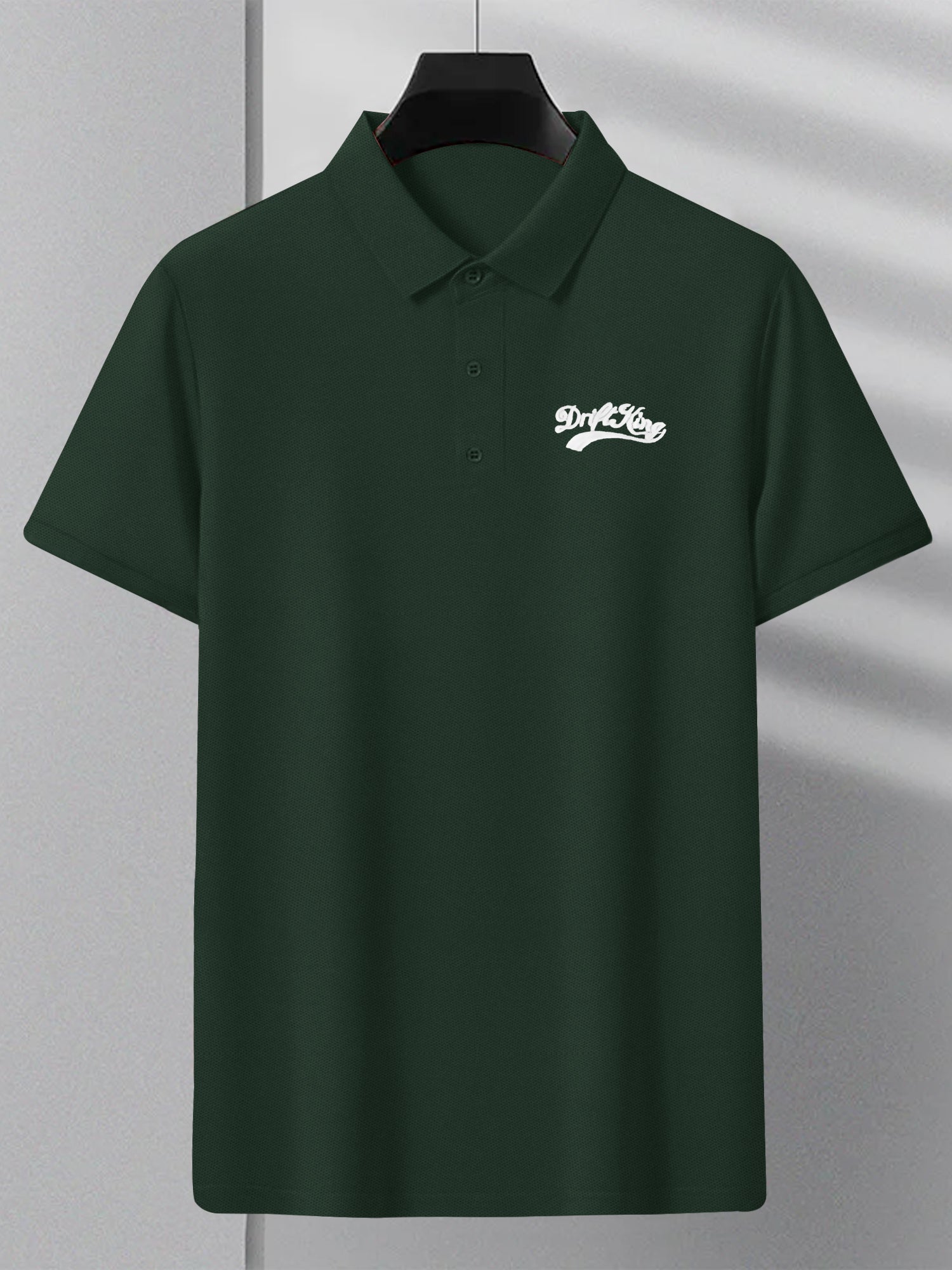 Drift King Summer P.Q Polo Shirt For Men-Dark Green-SP3236