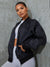 PLT Basic Lightweight Bomber Jacket For Ladies-Black-SP3290