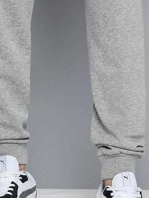 ADS Terry Fleece Jogger Sweatpant For Men-Grey Melange-BE2593