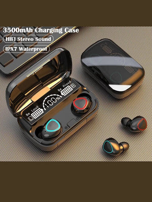 TWS M10 Earbuds Bluetooth 5.1 Earphones 3500mAh Charging Box Wireless Stereo Headphones Sports Waterproof Earbuds Headsets With Microphone-BE1946/BR14097