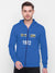 Nyc Polo Fleece Zipper Hoodie For Men-Blue-SP1596