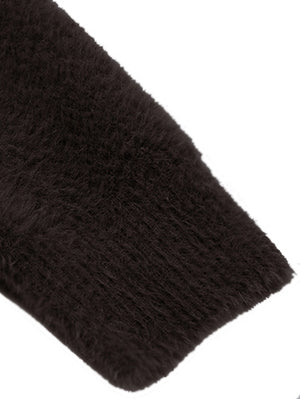 Louis Vicaci Turtle Neck Rabbit Wool Sweatshirt-Brown-BE412/BR1174