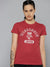 47 Crew Neck T Shirt For Women-Red-SP2987