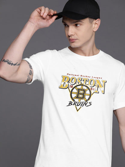 47 Single Jersey Crew Neck Tee Shirt For Men-White with Print-SP1649/RT2389